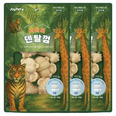 조이펫 강아지 사파리 덴탈껌 간식, 우유, 120g, 3개