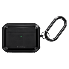 SwitchEasy 魚骨牌 Defender 軍規耐衝擊保護套 airpods pro 3, 黑色, 1個, 單一商品