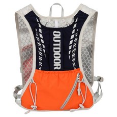 MarketA 跑步馬拉松健行簡易背心包, 橘色, 1個