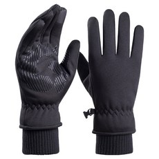 마켓에이 한겨울 따듯 등산 스키 장갑 양손착용 세트, 블랙, 1세트