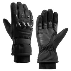 MarketA 刷毛保暖多用途防滑手套 雙手穿戴組, 黑色, 1套