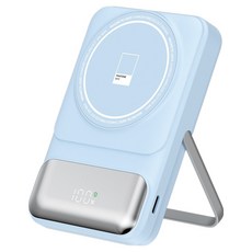이어맥 빌트인 케이블 마그네틱 보조배터리 10000mAh 멀티단자, PTPB-11, 스카이