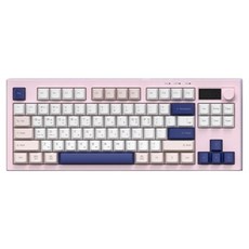 COX 3MODE 멤브레인 유무선 텐키리스 키보드, Pink, CM87KDW, 제조사축