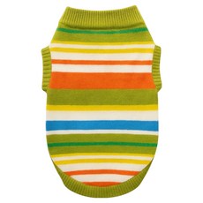 레드퍼피 강아지 대형견 알에나 니트, 스트라이프그린, 1개