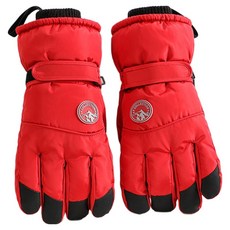 마켓에이 터치 라이딩 아웃도어 스키 장갑 양손착용 세트, 레드, 1세트