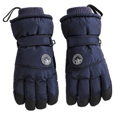 MarketA 觸控騎行戶外滑雪手套 雙手穿戴組, 海軍藍, 1套