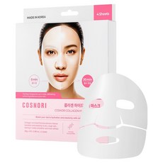 코스노리 콜라겐 하이드로겔 마스크, 1개, 4개입