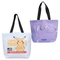 寶可夢環保袋 2款組合 PS049, 皮卡丘, 百變怪, 1套
