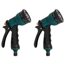 디케이원 고압 다용도 정원용 물 분사기 14 x 12 x 5.8 cm, 그린, 2개