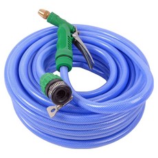 DK ONE 時尚強力多用途水槍 + 30m水管 + 連接器套組, 綠色(水槍), 藍色(水管), 1套