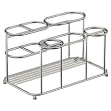 浴室304不鏽鋼雙人牙刷牙膏杯架 + 壁掛固定貼紙組, 單一顏色, 1套