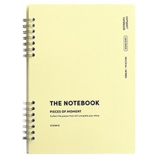 아이코닉 컴팩트 스프링 모눈노트 A5, 1개, 06 레몬 옐로우