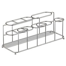 浴室304不鏽鋼3人牙刷牙膏杯架 + 壁掛固定貼紙組, 單一顏色, 1套