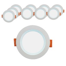 vittz 無殘光 LED 崁燈 8W 75mm, 自然白, 10個