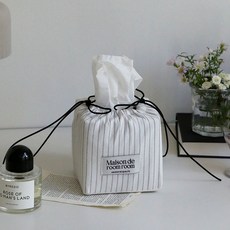 maisonderoomroom Ring Ring 正方形面紙盒, 雪線