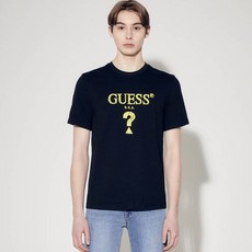 게스 남성용 무테삼각 아크릴 짠짠컬러 반팔 티셔츠 MP2K9436