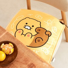 카카오프렌즈 춘식이 온열 방석 CS-HM001, 45 x 45 cm, 옐로우