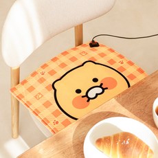 카카오프렌즈 춘식이 온열 방석 CS-HM001, 45 x 45 cm, 핑크