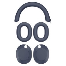 Yesone Sony 耳機 WH-1000XM6 保護殼 3件組, 深藍色, 1套, 單一商品