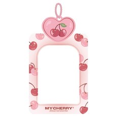 아이코닉 슈가 포토카드 키링 홀더, 01체리, 1매
