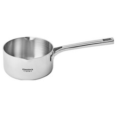 글라스락 인덕션 베이비 플랫 스텐 이유식 냄비, 글라스락 베이비 플랫 스텐 이유식 냄비 14cm, 실버, 1개, 14cm