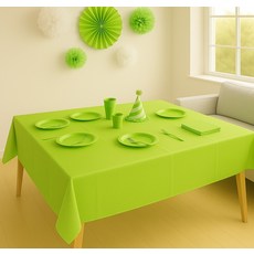 파티쇼 행사용 테이블보 라임 137 x 274 cm, 1개, 2개입
