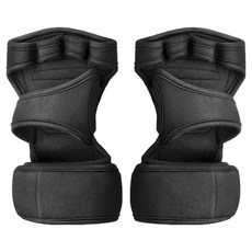 Babigongsik 魔鬼氈健身手套 雙手穿戴組, 黑色, 1套