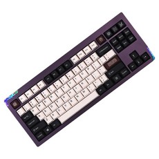 몬스타기어 베어본 풀알루미늄 볼캐치 QMK VIA 블루투스 유무선 커스텀 키보드, 퍼플, 스텔라87 더바다소금 종가집, 제조사축
