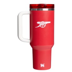 스탠리 1913 x 아스널 퀜처 프로투어 플립 스트로 텀블러, 아스널 DNA 레드, 1개, 1.18L