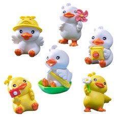 Hanbomnuri 郊遊鴨迷你花盆裝飾組, 混合色