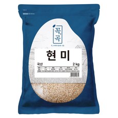 두보식품 꼭곡 국내산 현미, 2kg, 1개