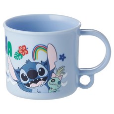 Skater 可吊掛塑膠水杯 漱口杯 史迪奇 200ml, 藍色, 1個