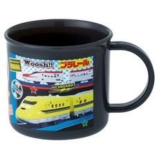 Skater 塑膠漱口杯 鐵道王國 200ml, 黑色, 1個