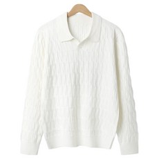 M.N.C 男女通用現代領寬鬆版型針織衫 MDKN714TB