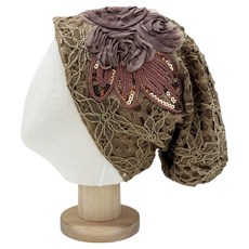 바른리빙 금사 레이스 주방 두건 DK-14, 메이플, 1개