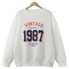 M.N.C 男女通用 1987 復古刷毛大學T MDMU482SM