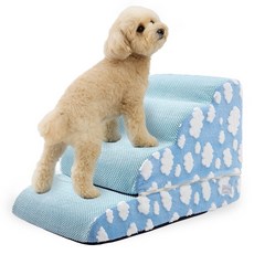 멍템 강아지 곡선형 계단, 구름패턴, 1개