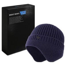 BAEGOT 男士登山針織護耳毛帽 針織帽, 海軍藍