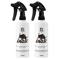청소해결사 아이록스 내화학성 2중 분사 분무기 500ml, 블랙, 2개
