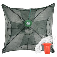 리드피싱 다잡아 원터치 민물 새우 통발 미끼통 로프 풀세트, 혼합색상