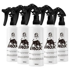 청소해결사 아이록스 내화학성 2중 분사 분무기 500ml, 블랙, 5개 블랙, 5개