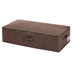 Make Mine 布料居家床底收納衣物整理箱, 棕色, 1個