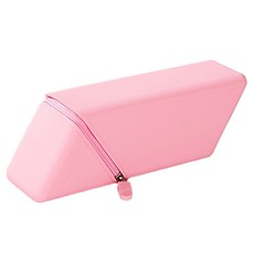 루비오 실리콘 필통 60도 스탠딩 필통 대용량 펜 파우치, 1개, 핑크