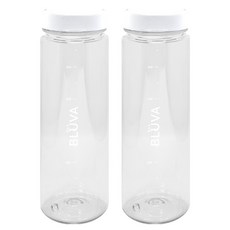 Bluba 刻度標示Tritan粉彩便攜水瓶, 2個, 500ml, 白色