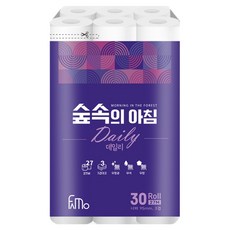 FAmo 森林早晨 日常天然紙漿加厚3層, 1個, 30捲, 27m