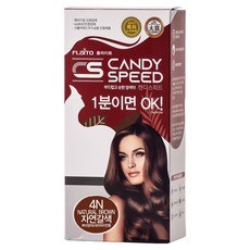 캔디스피드 플라이토 1분 셀프 새치 염모제 60ml + 산화제 60ml 세트, 4N 자연갈색, 1개