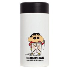 MTuTU 萌兔兔 蠟筆小新 316口袋小巧保溫瓶, 黑色, 1個, 300ml