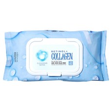 tenzero A醇膠原蛋白卸妝濕巾, 1個, 100枚入