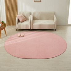 블레딕홈 에스파 사계절 워셔블 타원형 러그