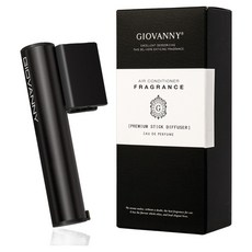 GIOVANNY 파워스틱 하프타입 차량용 방향제 케이스 1p + 리필 5g 2p, 매트 블랙(블랙체리), 1세트